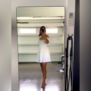 Abercrombie & Fitch Smocked Puff Sleeve Dress XSP